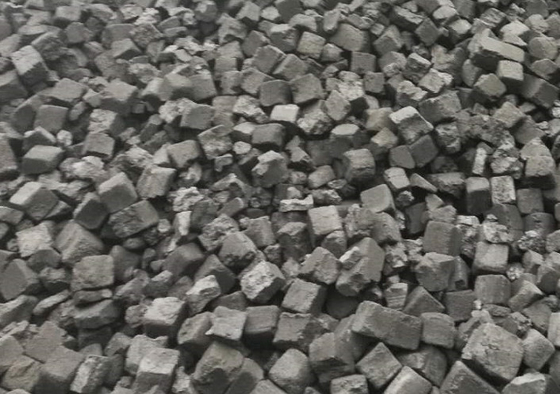 लो एस क्यूबिक फॉर्मेड कोक मिनरल सब्स्टीट्यूट उत्पाद 120x120x 120 मिमी आकार